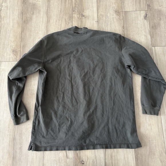 Eddie Bauer Men's Tall XL Green Pullover Mock Neck Long Sleeve Cotton Outdoor - Picture 7 of 7